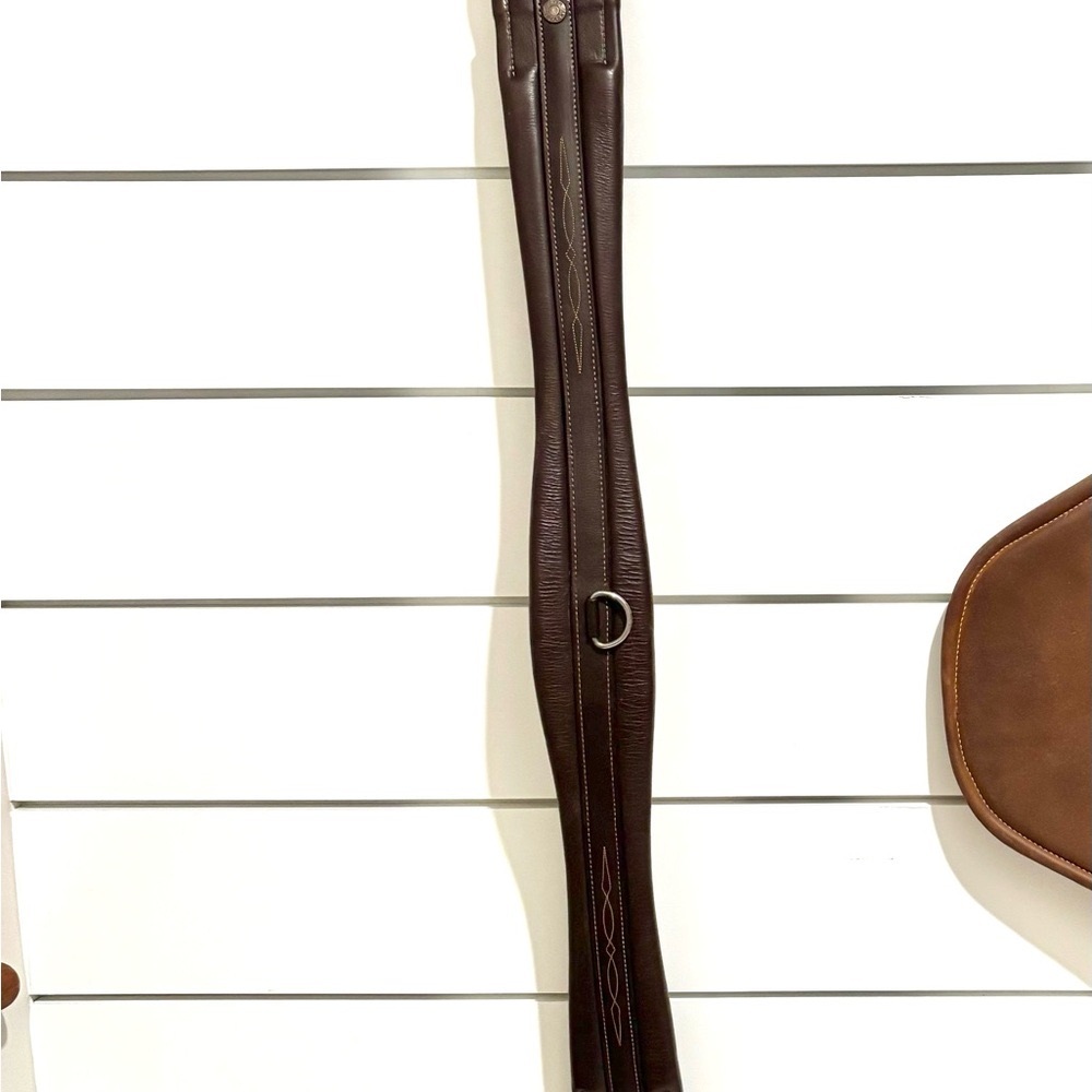 Dover Saddlery Fancy-Stitched Leather Horse Girth 46”